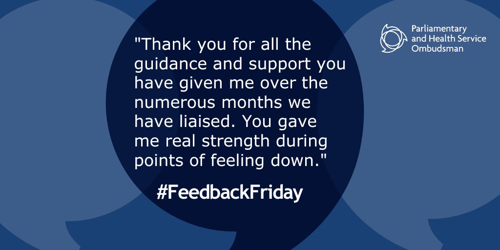 #Complaints can make a difference.

We want to help people complain if they are unhappy about government or health services – particularly people who are less likely to complain or may not be aware they can.  

Our website has tips to help: ow.ly/xl4Z50JRgux #FeedbackFriday