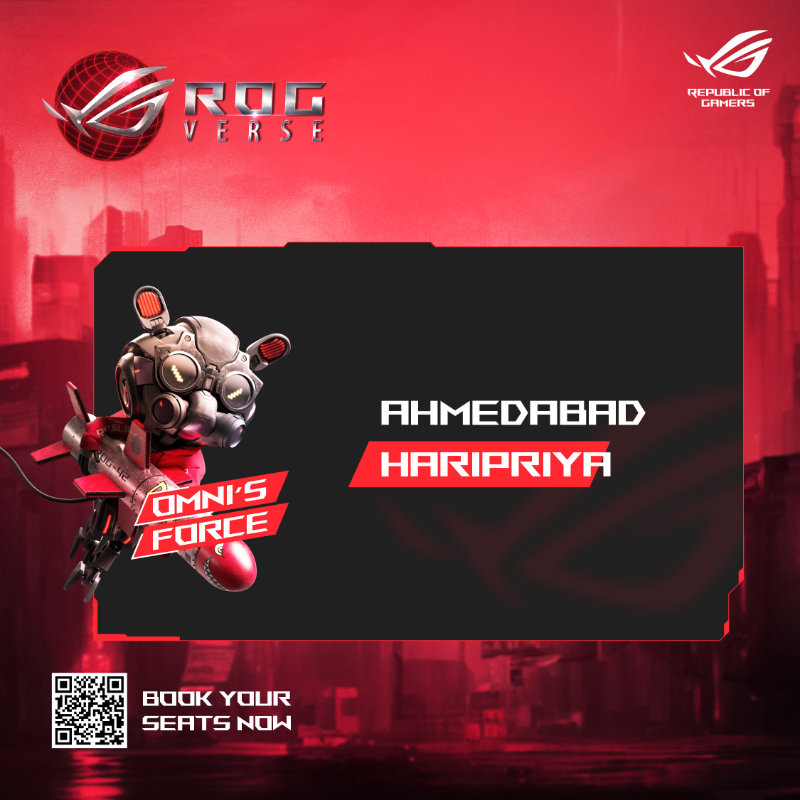 ASUS_ROG_IN's tweet photo. If you've spotted the ROGverse closest to you and if you are the ultimate gamer, come experience true gaming!
Book Your Seats Now!!!
#ROGIndia #GamingZone #ROGVerse #FreedomToGame #ROG #ROGExclusiveStore