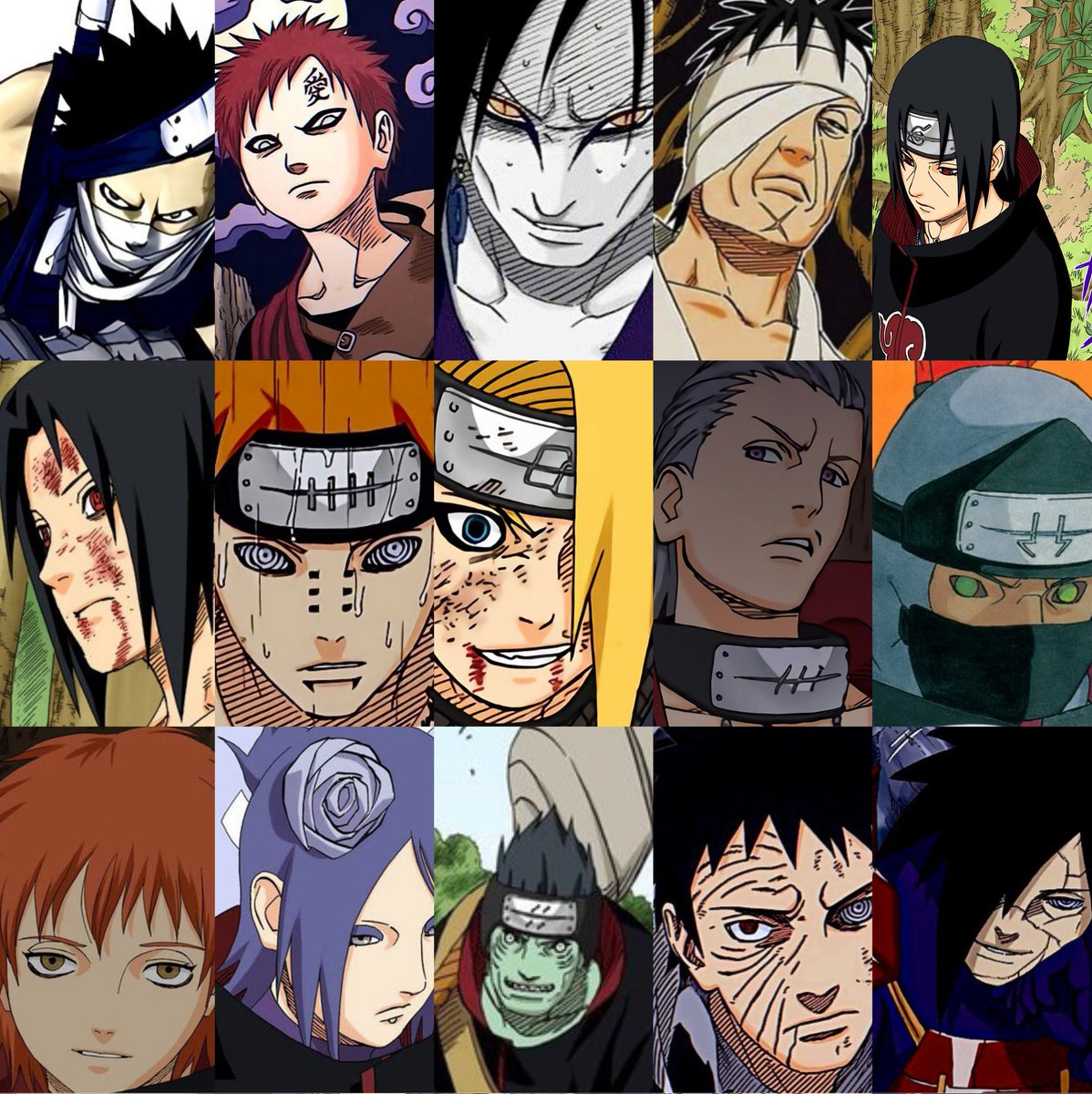 Naruto has the best villain roster in anime & manga and it ain't even close,kishimoto really wrote 15 goated villains