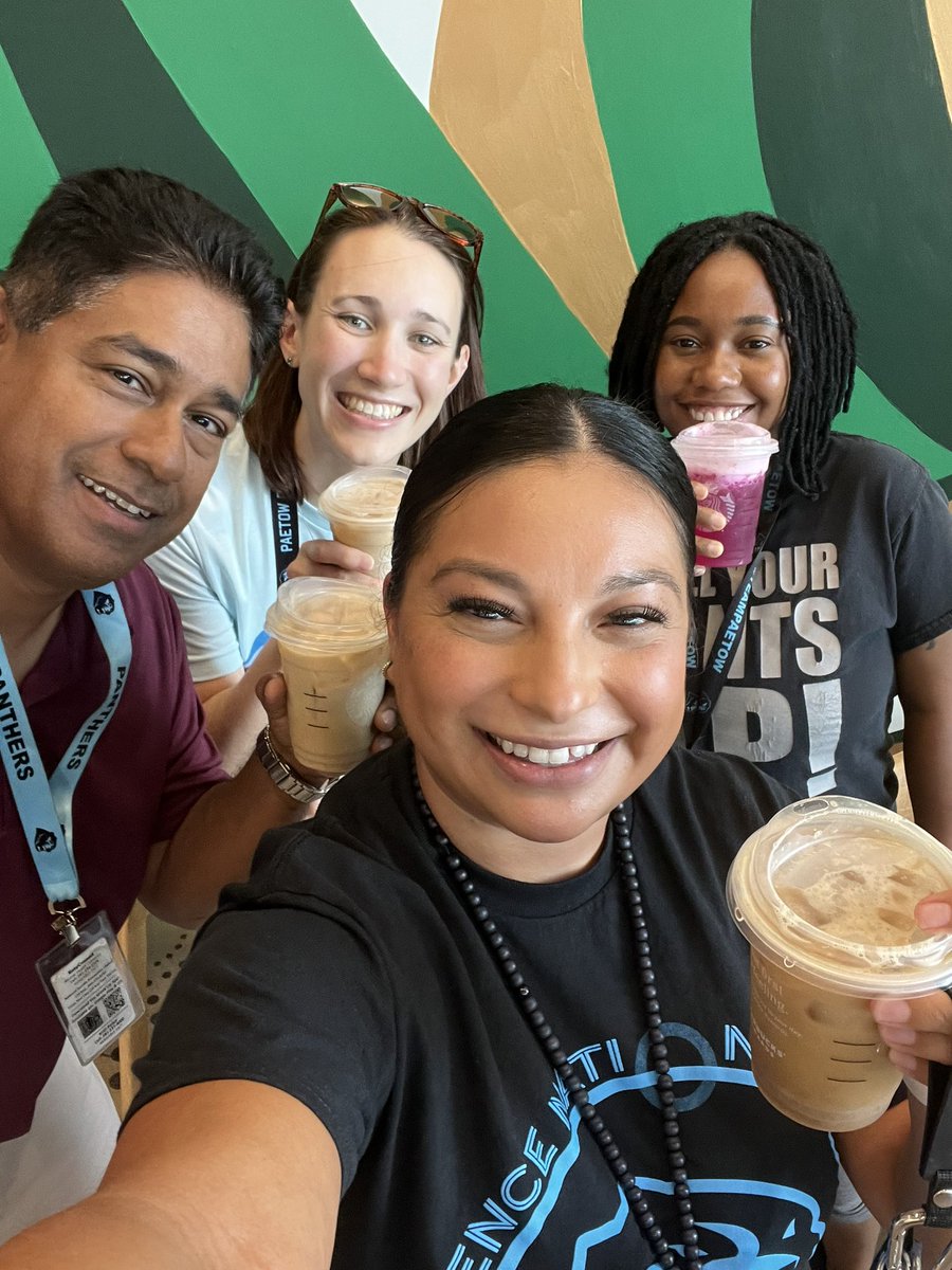 @PaetowHighSchool #aquaticscience enjoying a refreshment #PantherPride