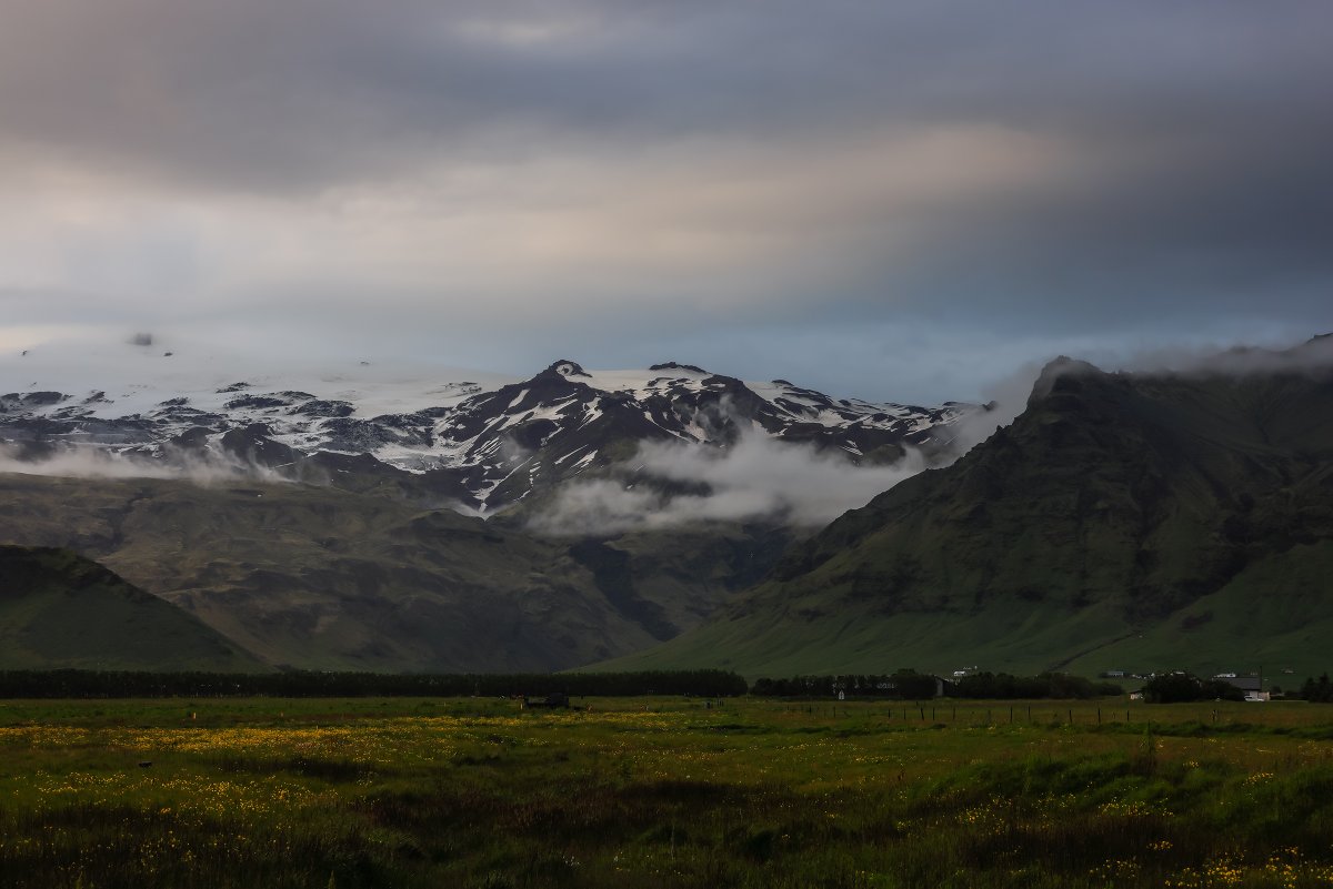 Views of Eyjafjallajökull. Iceland, 2022
