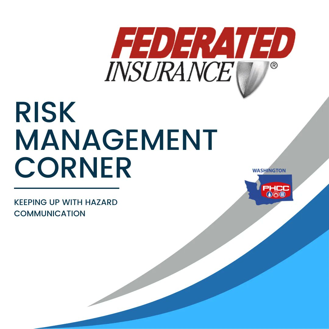 phccwa's tweet photo. @FederatedInsurance is proud to present the Risk Management Corner to help YOU safeguard your business. 

Brush up on your HazCom knowledge by checking out the Risk Management Corner here (https://t.co/IP7RNR5U6W)

@federatedinsurance #PHCCWA #PHCC #WeMeanBusiness https://t.co/bvmHC3mOf0
