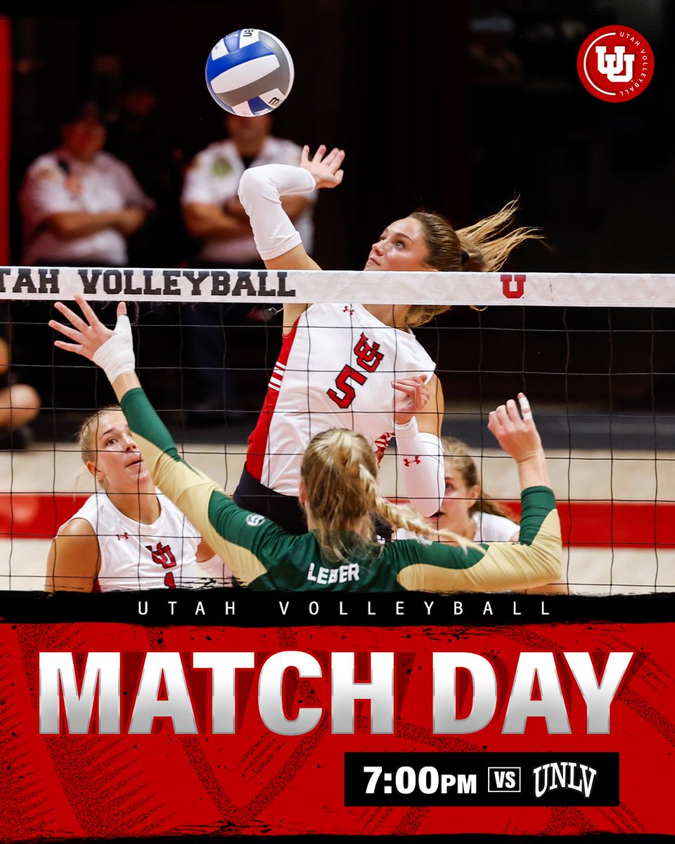 𝗛𝗢𝗠𝗘 𝗢𝗣𝗘𝗡𝗘𝗥 is here‼️ 🆚 UNLV 🕓 7pm MT 📊 bit.ly/3qUEbIG 💻 bit.ly/3R01Y4H 📍 Jon M. Huntsman Center | SLC, UT 🎟️ utahtickets.com/volleyball