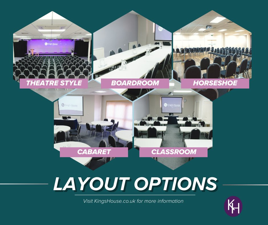 We offer various room layouts that can be customized to fit your event's requirements.