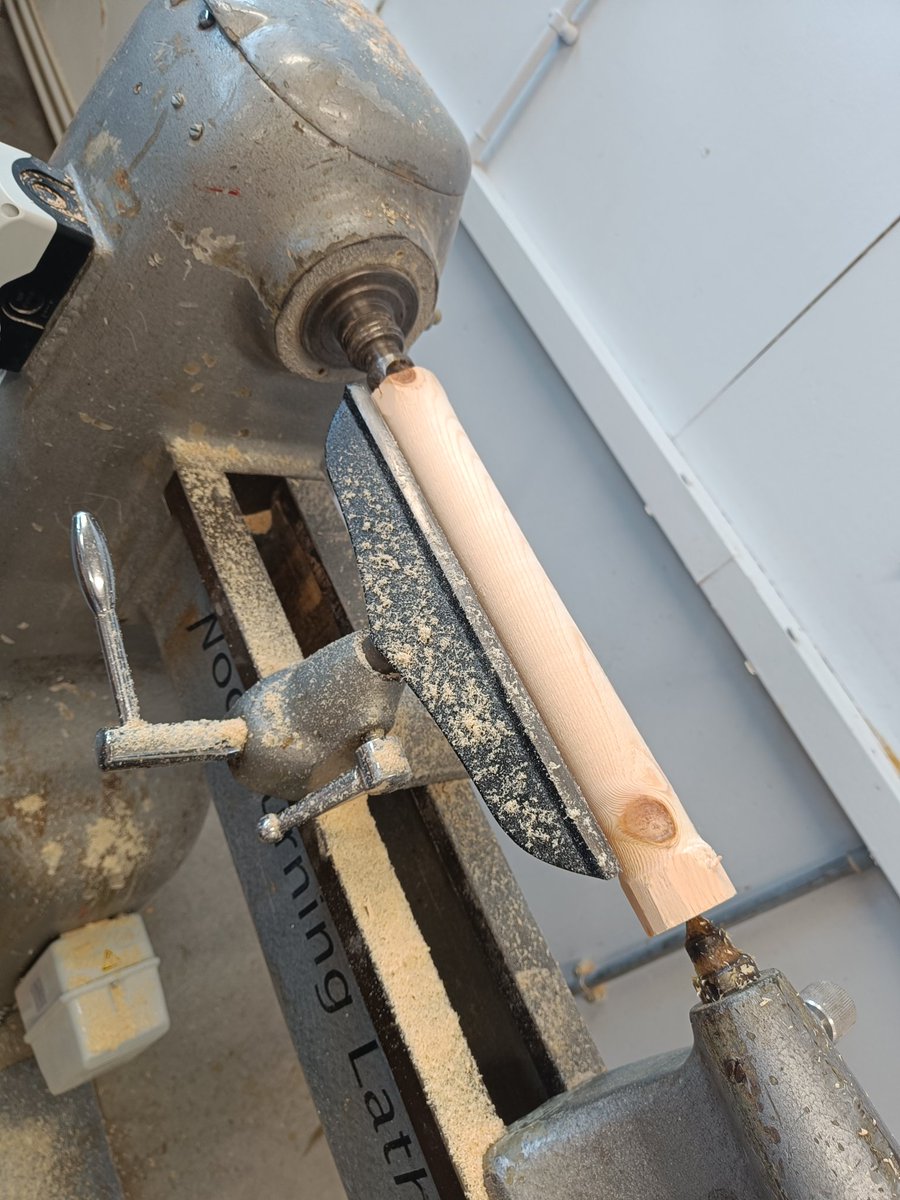 Happy Friday!

Miss Wallace wanted to proudly show off the work her S3 class had been doing on the lathe.

Excited for the end results!
<a href="/HillparkSec/">Hillpark Secondary</a>
#ASPIRE