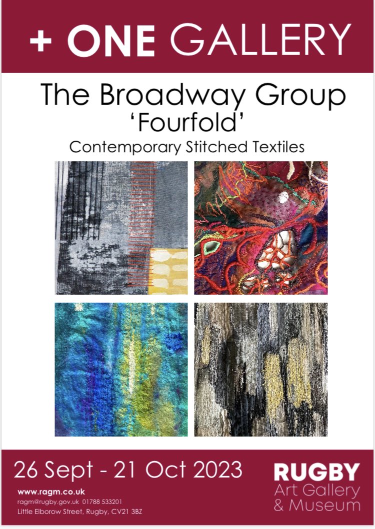 LukeOShea1's tweet photo. Yet another reason to spend some quality time in the West Midlands from 26th September - to check out my mum’s truly incredible stitching exhibition at @RugbyGallery!Contemporary embroidery art is on the up, so find out where my mum &amp; her needle wielding gang are pushing it next https://t.co/QPkvs18rQ7