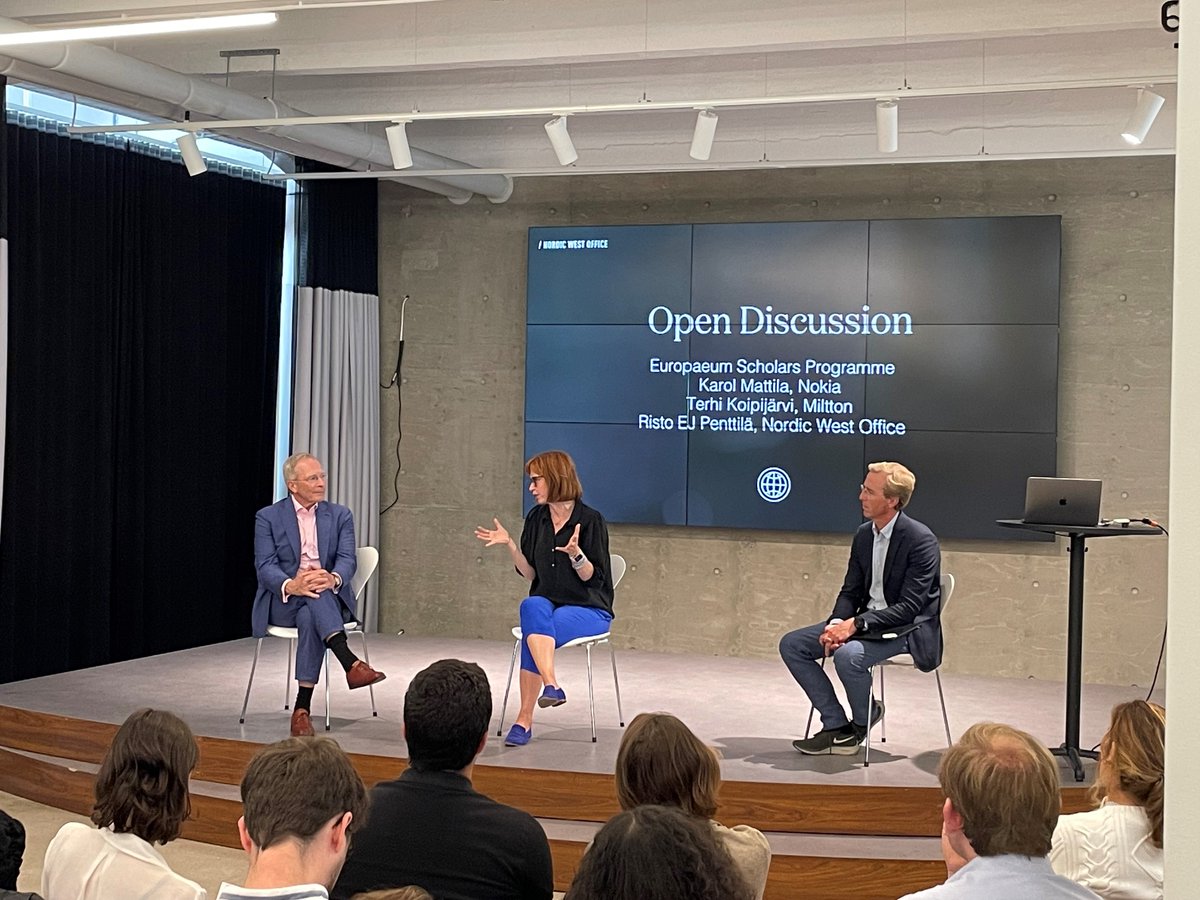 13/08-18/08: Remote forest, lake, sauna, campfires. Perfect environment for the Scholars to finish up their 18mo-long projects.

And thank you to <a href="/KarolMattila/">Karol Mattila</a>, <a href="/TerhiKoipijarvi/">Terhi Koipijärvi</a>, and <a href="/NWestOffice/">Nordic West Office</a> for exploring w/our Scholars how businesses can shape global trends for public good!