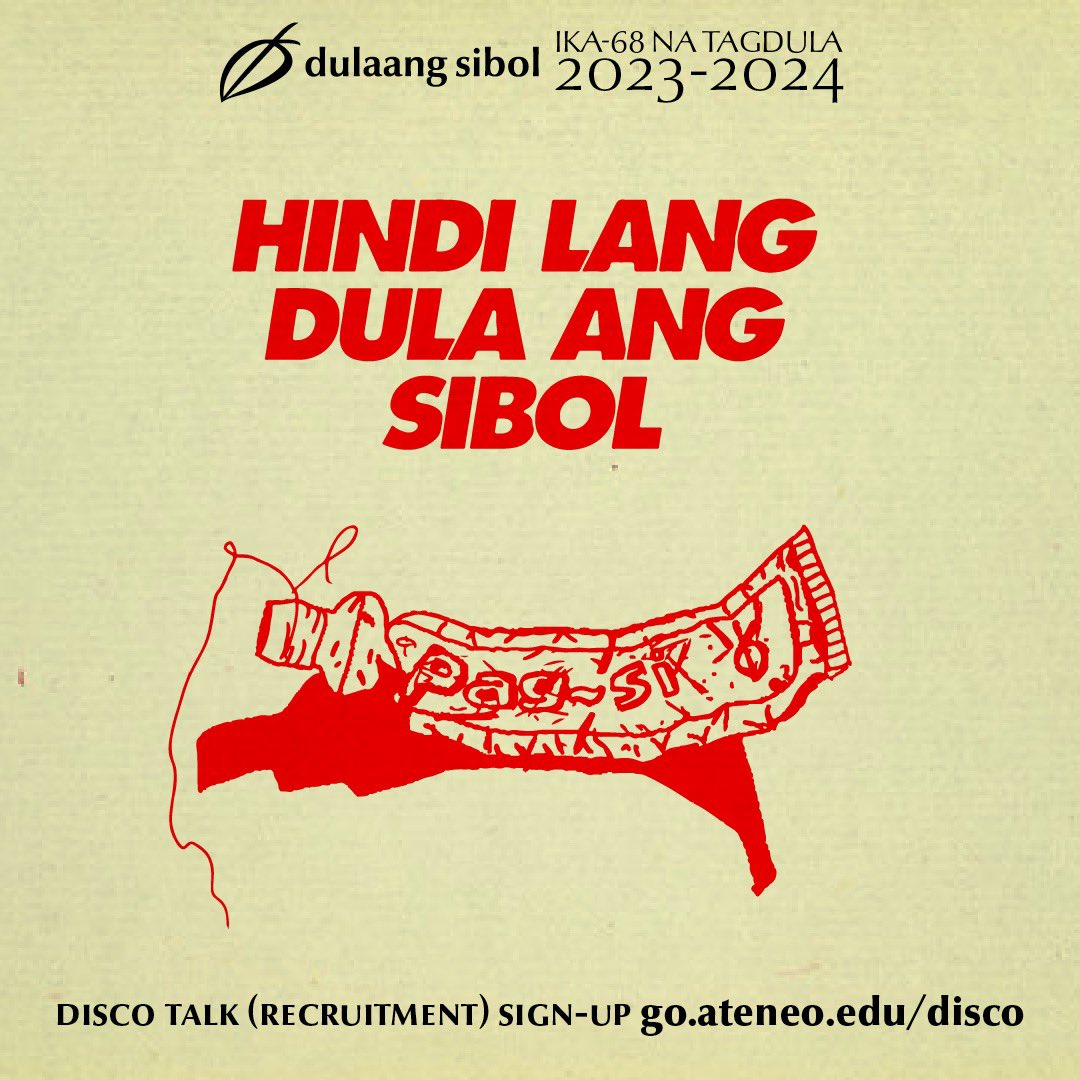 dulaangsibol's tweet photo. My ambition is to be like
a used-up toothpaste tube,
scraped clean of the things
God gave me for giving away.
—Mr Pagsi

If you enjoy the worthwhile emptiness you feel when you give all you can give, maybe Sibol's for you. AJHS/ASHS students, sign up now! https://t.co/GwHJmwwwya https://t.co/9EvmM8leIJ