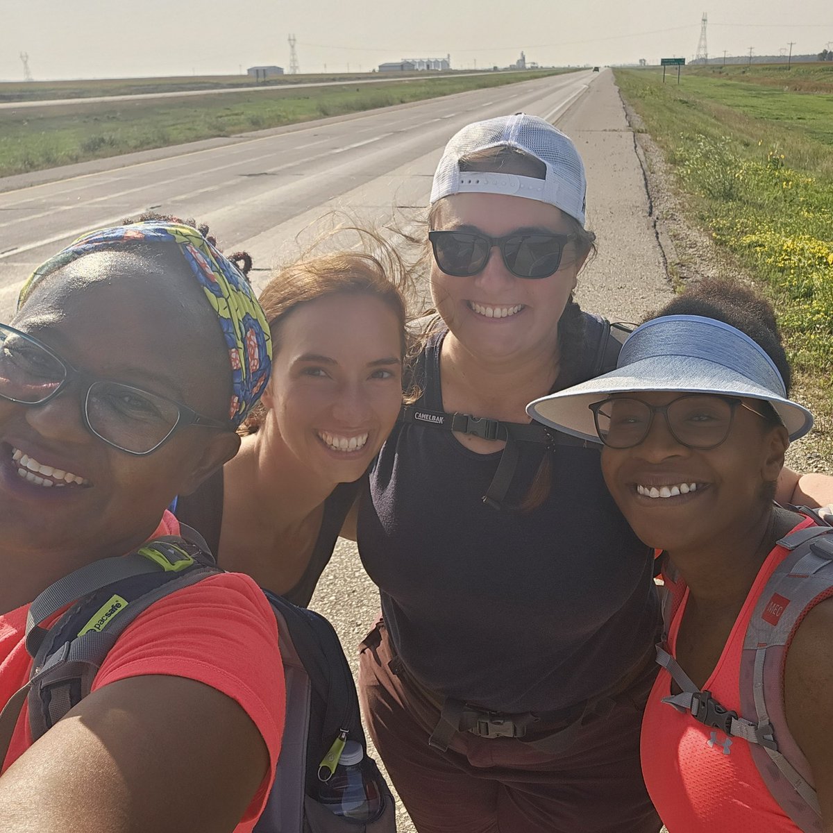 stories_migrant's tweet photo. The Emerson to Wpg fundraiser walk is going strong. Thanks for the support, friends. Breakfast and lunch is sponsored by @FlyingJ at St. Agathe. 
@CBCNews @CTVNews @WinnipegNews @globeandmail https://t.co/HERlaF58gu