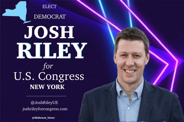 @JoshRileyUE is running for Congress to give working families a fair shot to get ahead and he has proven experience taking on big fights on the national stage #DemVoice1 #ONEV1 #BLUEDOT #LiveBlue #ResistanceBlue