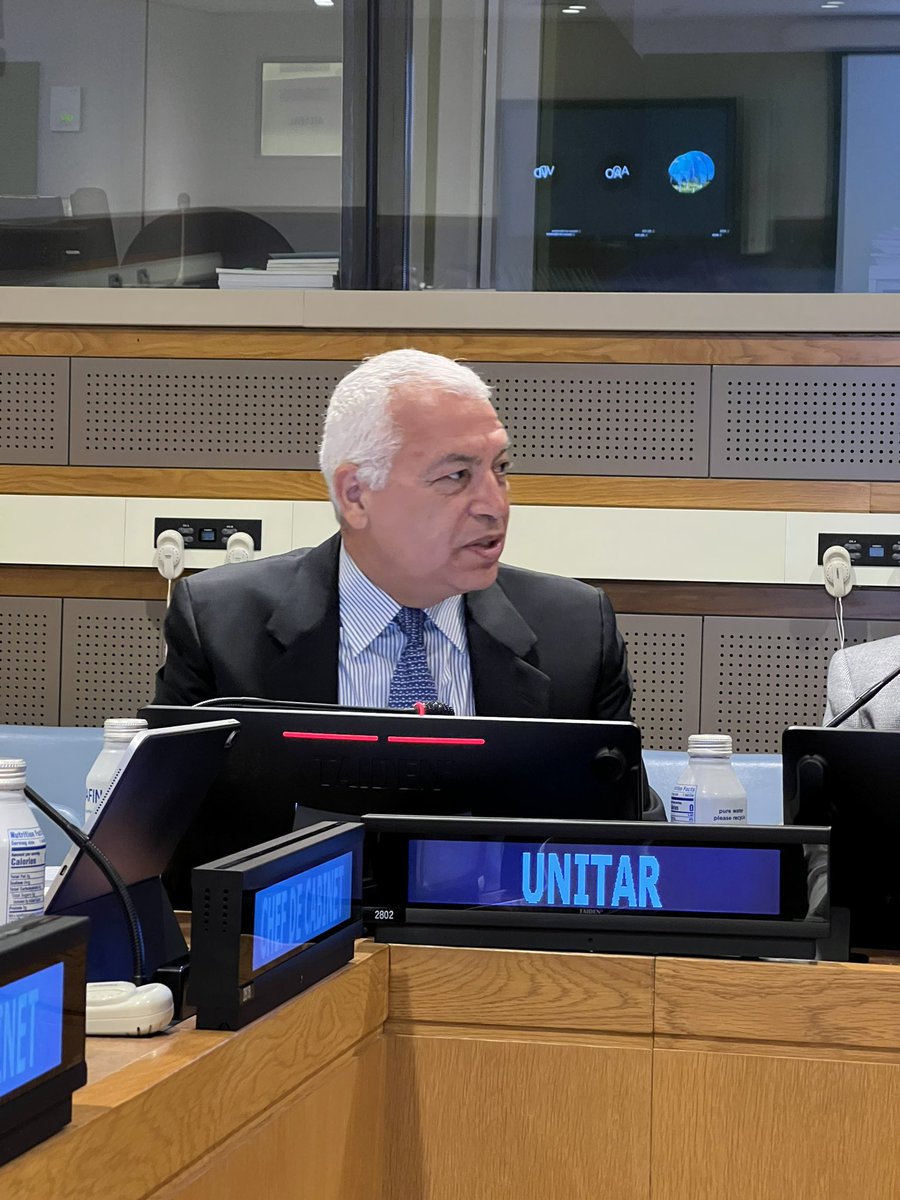UNITAR_NYO's tweet photo. HAPPENING NOW: UNITAR NYO Head of Office opens the transition workshop for the 78th Office of the President of the General Assembly with @UN_PGA #electedPGA and Ambassadors of @MYNewYorkUN1 , @EcuadorONU and @FinlandUN. #OPGA #education #transitionworkshop https://t.co/TEUvo7ajym