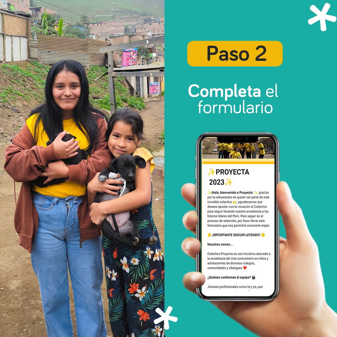 cine_proyecta's tweet photo. 🗣️ Súmate en 3 simples pasos a la convocatoria #EmpoderaConArte

1. Ingresa al siguiente enlace: https://t.co/HkpruXEFp5

2. Completa el formulario.

3. Conoce el proceso de tu postulación mediante tu correo de inscripción.

 #voluntariado #cinecomunitario #reclutamiento https://t.co/shd9WBAuzo