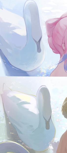hesatyr's tweet photo. I don't want to argue but I'm frustrated. This is way too heavily referenced to just claim 'inspiration' only after getting asked about it. Why do this when artists are fighting harder than ever to be respected? It's not traced but the details are almost identical. https://t.co/GtWQ6KvGc7