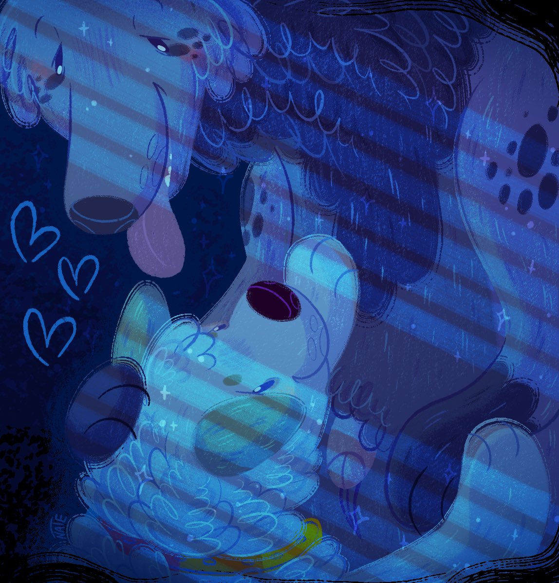 Daddies dick 💙 One of the many gifts I made for my partner and I's 7th anniversary. Started this piece a loooong time ago but never got around to finishing it!