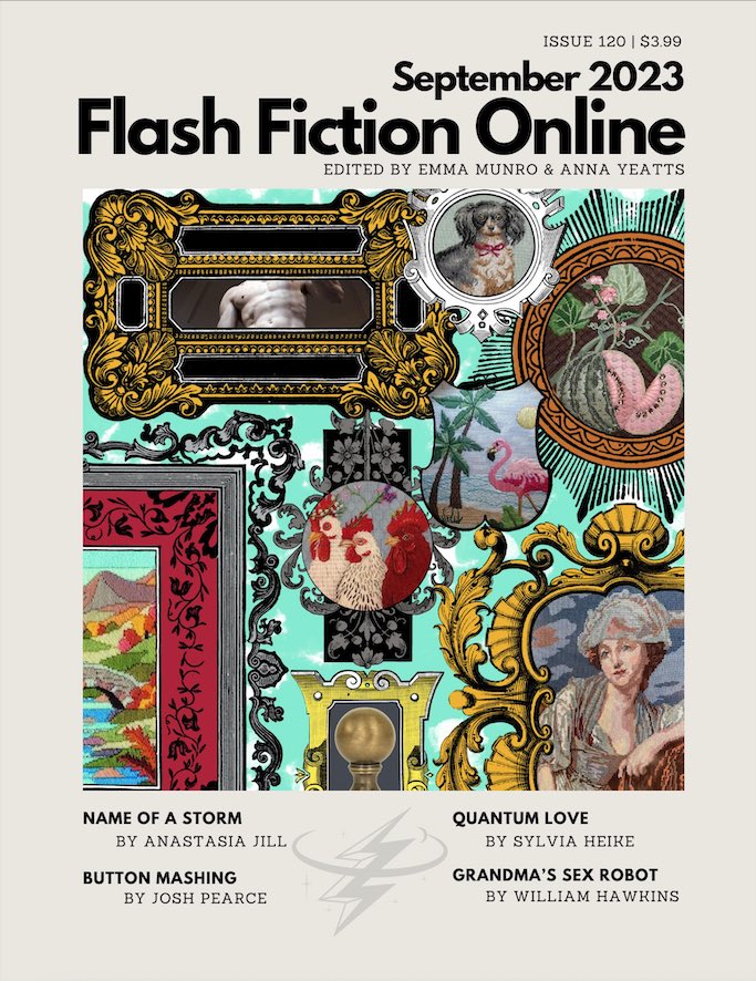 Flash Fiction Online (@flashfictionmag) on Twitter photo Are you ready for our issue on sex and sexuality? This month’s stories are deeply complex and, at times, sensual as well.
Stories by:
- Anastasia Jill
- @Sylviaheike
- @fictionaljosh
- William Hawkins
Available at the eShop or <a href="/WeightlessBooks/">Weightless Books</a>
flashfictiononline.com Are you ready for our issue on sex and sexuality? This month’s stories are deeply complex and, at times, sensual as well.
Stories by:
- Anastasia Jill
- @Sylviaheike
- @fictionaljosh
- William Hawkins
Available at the eShop or <a href="/WeightlessBooks/">Weightless Books</a>
flashfictiononline.com