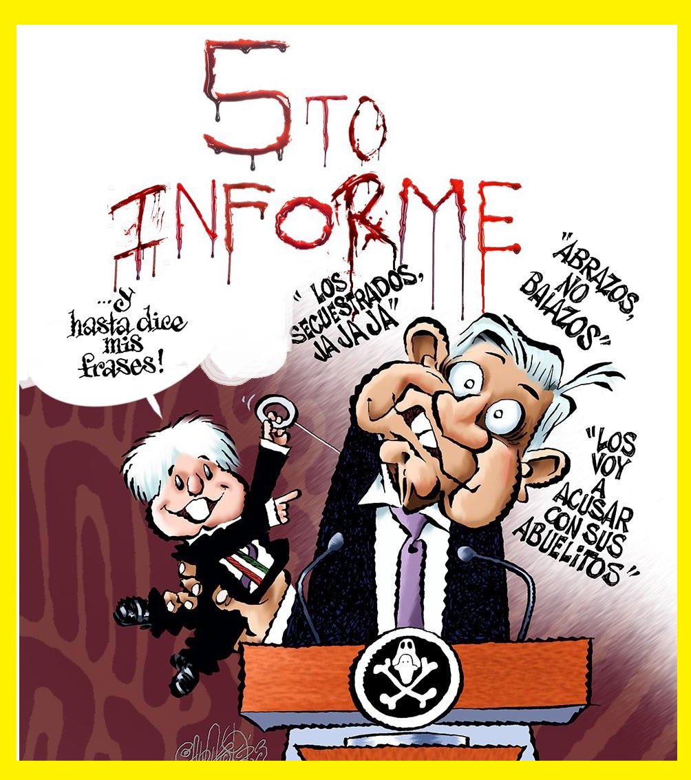 Y ahora, ¿quién es la marioneta?
#5toDESinforme
#InformeDelPayaso 
#InformeDeMentiras
#AMLOelReyDeLaCorrupcionMentiraYMuerte 
#LopezBasuraPresidencial 
#AMLOLujoDePendejete