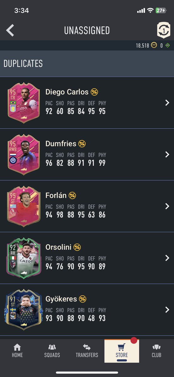 jonoszn's tweet photo. @AuzioMF tho the pack weight has been nerfed these are some of my best 84 x 10’s today. #FIFA23 #FUT23 https://t.co/hZdj4CBUJa