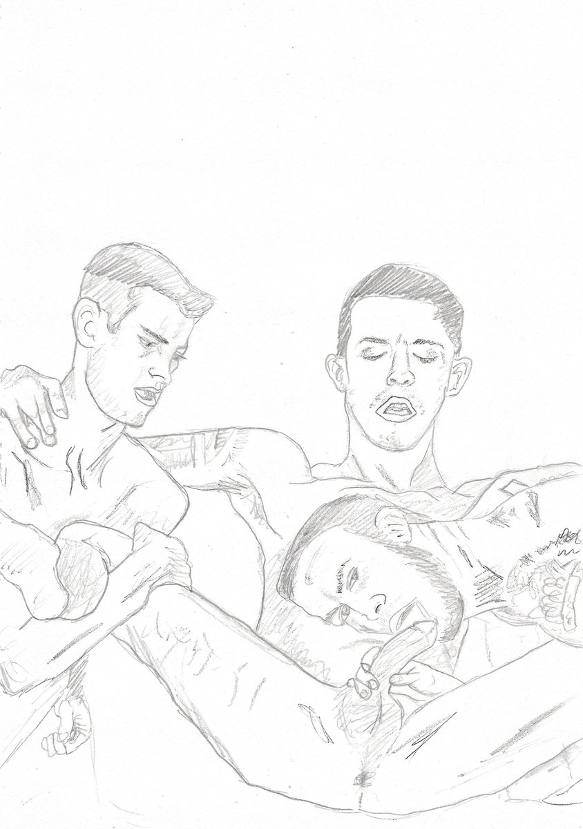 KTopman84's tweet photo. My friend @KarlWPickup just sent me his latest drawing.
This one is @daddywildex, @TrevorHarrisXXX, and @des_iresxxx from @NextDoorStudios https://t.co/VSsBFVjQX4