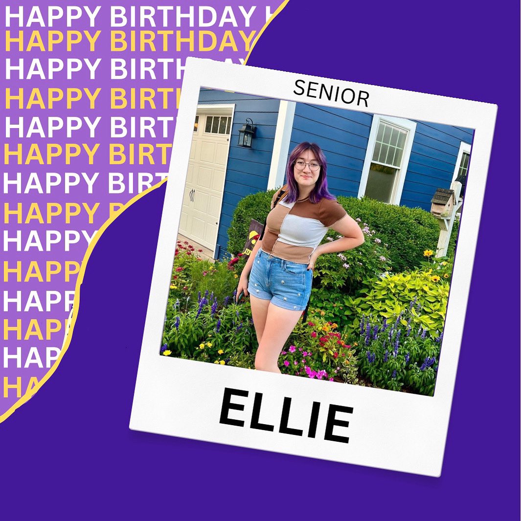 Happy belated birthday Ellie! Thank you for your spirit and dedication to the team!! 💜💛