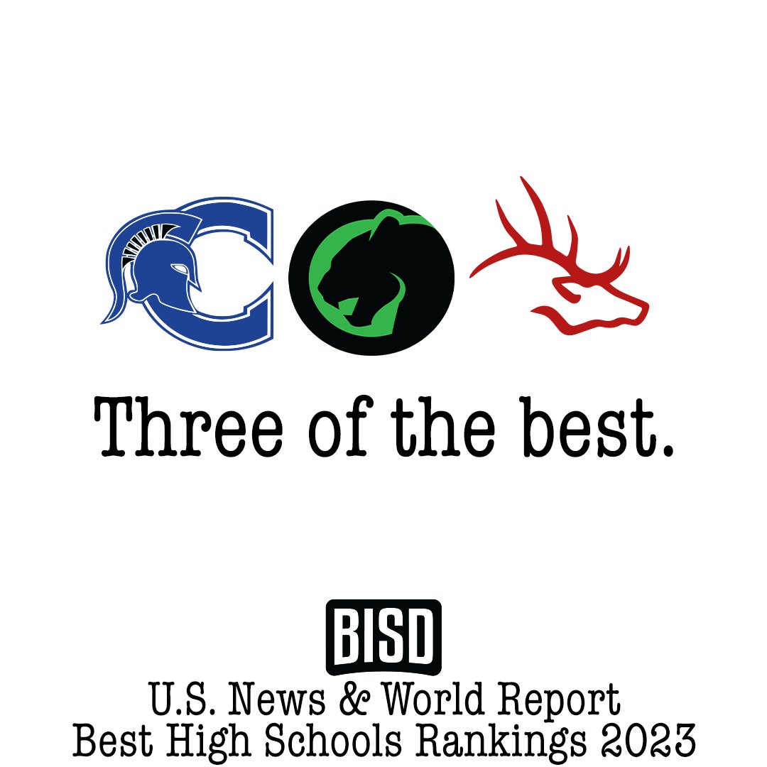 Burleson, Burleson Collegiate, and Centennial High Schools rank among the nation’s best in the U.S. News &amp; World Report’s Best High Schools ranking, placing in the top 35%.

👏 Congratulations! 
bit.ly/BestHS2023 | #BISDgreatness

<a href="/BHSElks/">Burleson High School</a> <a href="/CHSSpartans/">Centennial Spartans</a> <a href="/BCHSBurleson/">BCHS</a>