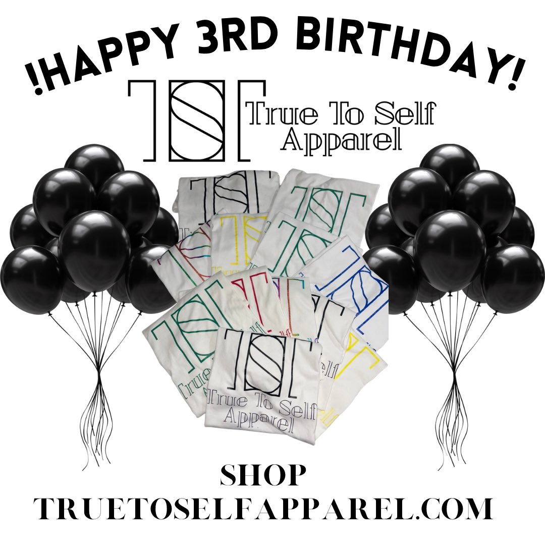 TrueToSelfALLC's tweet photo. Happy 3rd Birthday To True To Self Apparel ! Today Marks Our 3rd Year in Business. It’s Definitely been a journey &amp; I Love Every Moment of it. To Everyone Who Has Supported Us &amp; continues to Support in various Ways THANK YOU &amp; Continue To Be True To Self! YOU ARE THE BRAND Baby🥹 https://t.co/6V7TPPRpUN