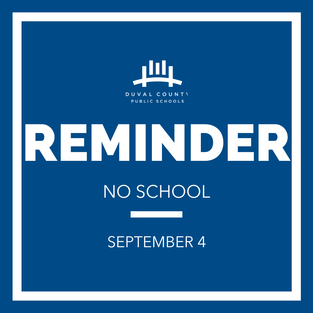 REMINDER | There is no school for students on Monday, Sept. 4. We look forward to welcoming all of our students back to class on Sept. 5.