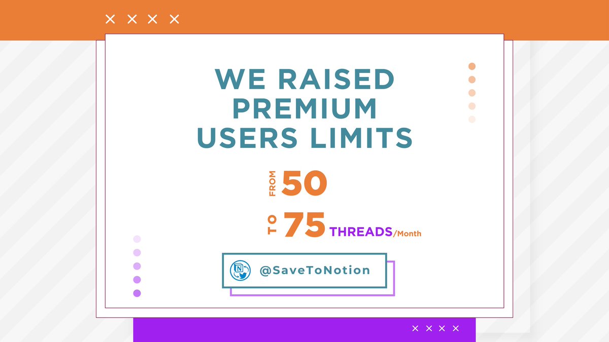 Premium users limits is now 75 threads/m instead of 50 😁 As we promised, we'll keep raising the limits as long as we can 👍