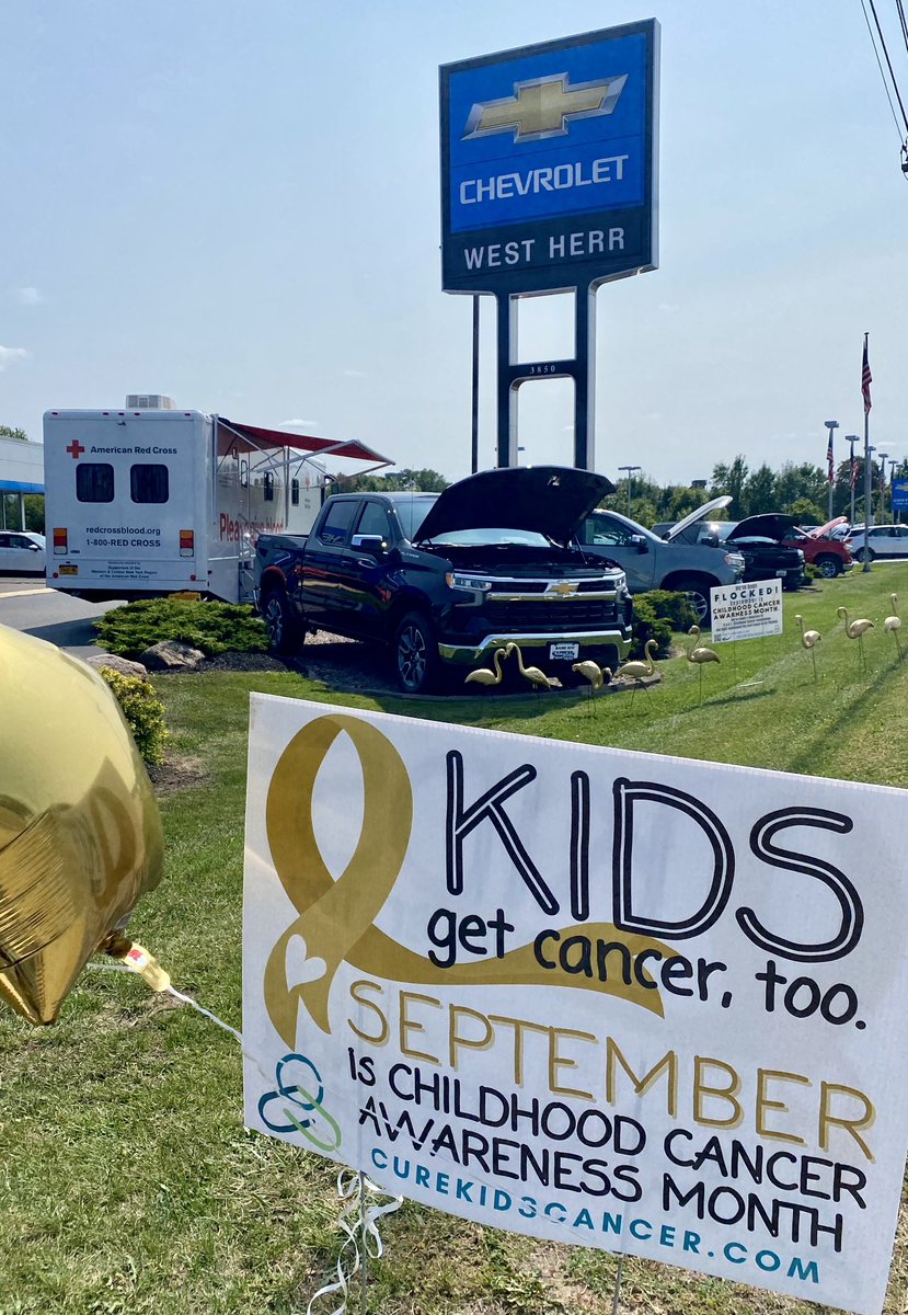 Congrats to <a href="/curekidscancer_/">C.U.R.E. Childhood Cancer Association</a> for realizing a long dream of hosting a blood drive on the first day of Childhood Cancer Awareness Month.