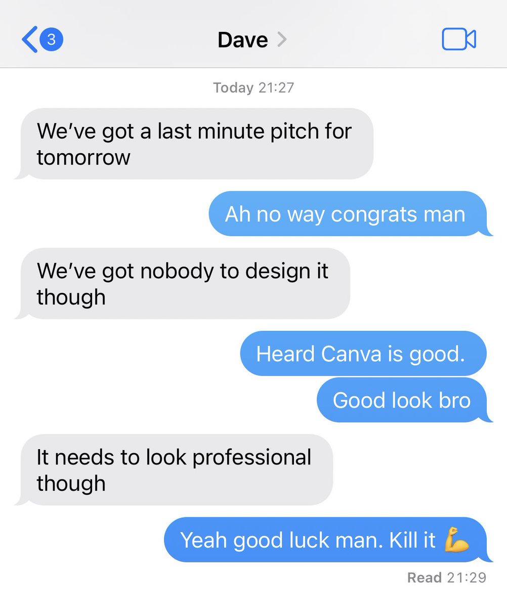 Last minute pitch…Kill it 💪😂😂😂😂