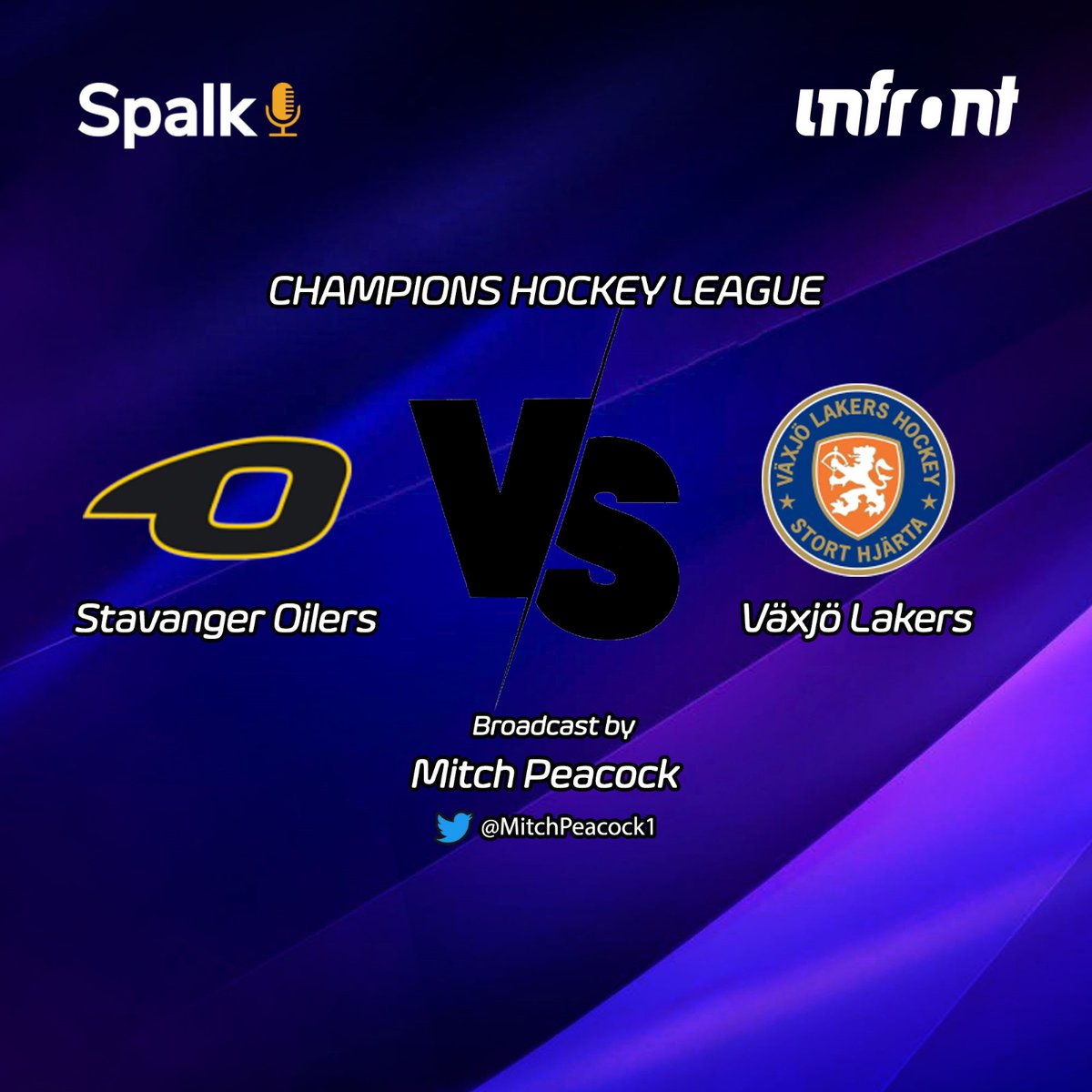 MitchPeacock1's tweet photo. Join me Saturday at 9am ET for CHL action LIVE from Norway! Click the link to find the game in your area https://t.co/gLlmfeF9UH @spalk #InfrontProductions #ChampionsGoBeyond https://t.co/ROAzcZdspj