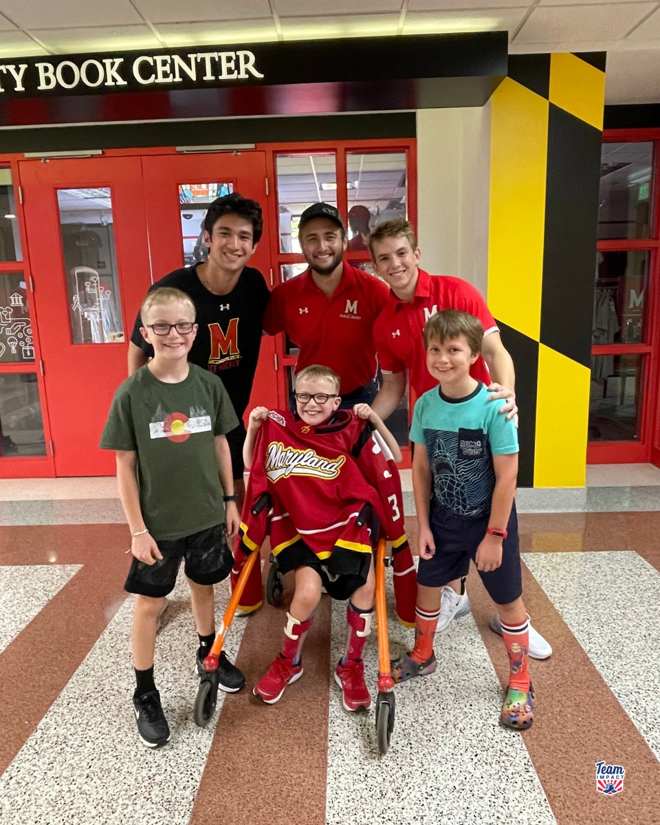 Nothing like a surprise visit from <a href="/TerpsHockey/">Maryland Hockey</a>! The guys stopped by the hospital to surprise Caleb with a day full of hockey and non-stop fun. From celebrations on the ice to heartwarming moments off the rink, Caleb and his <a href="/umterps/">Maryland Terrapins</a> make every moment memorable. #AllInAllTogether