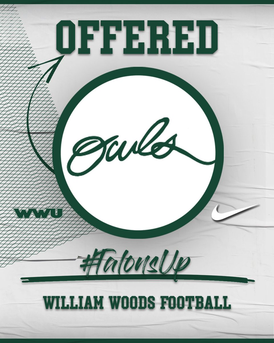 I am excited to announce that I have received an offer to continue my academic and football career at William Woods University! Thank you @CoachDudleyWWU, <a href="/CoachJulianM/">Julian Mendez</a>, and all the <a href="/wwuowlsFB/">William Woods Football</a> coaches.  
#TalonsUp #TheWoods 🦉🏈
<a href="/coachWillieHorn/">Coach Willie Horn</a>
<a href="/thelimboparks/">Limbo Parks</a>
<a href="/JPugsOLA/">Jarrod Pughsley</a>