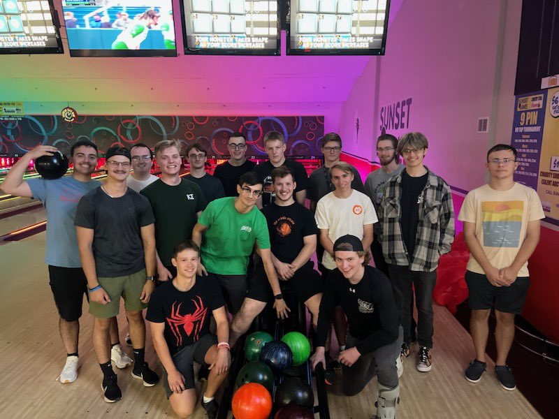Brothers are rolling into the weekend with an epic Rush Event at Sunset Lanes! #rushkappasigma #aekdb
