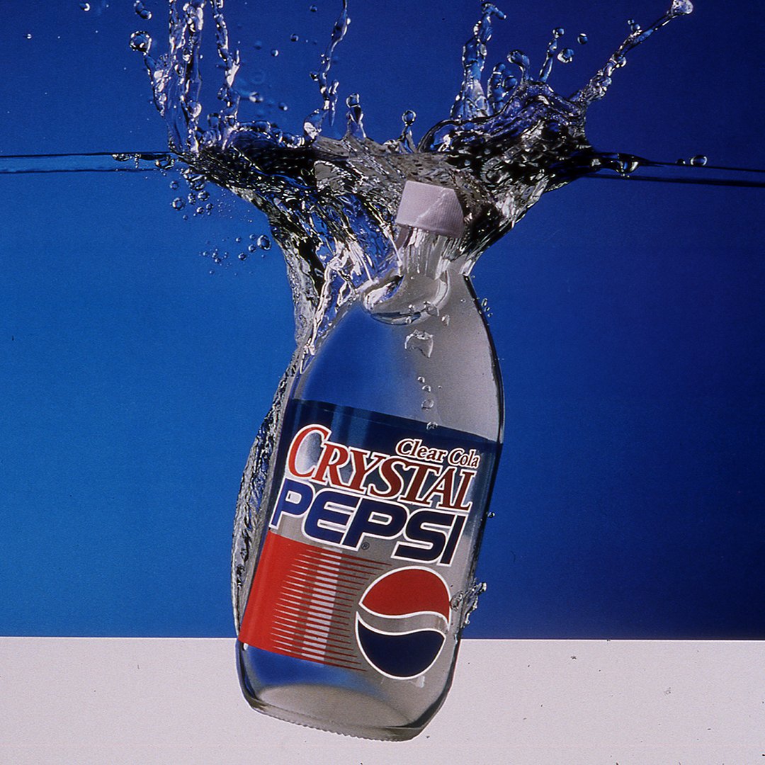 Who remembers when Pepsi made a clear cola back in 1992? #Pepsi125
