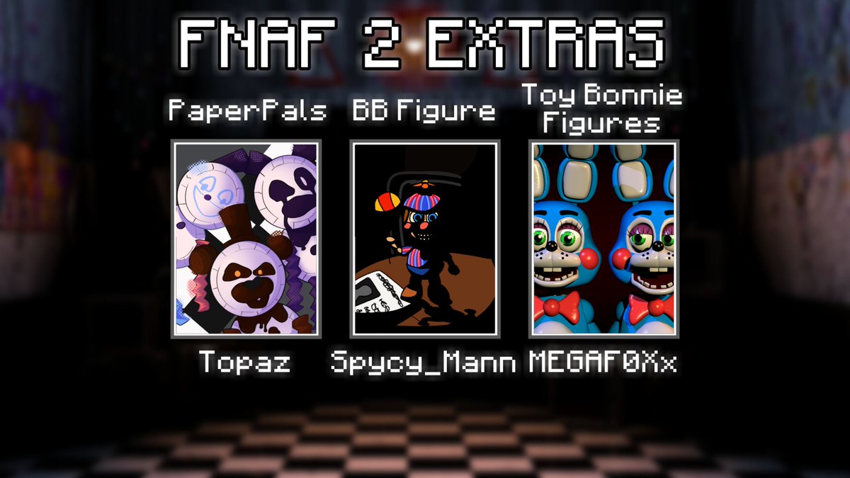 UltMugCollab's tweet photo. The Ultimate #FNAF Roster Collaboration consisting of over 400 members is finally complete!
Part 1: FNaF 1, FNaF 1 Extras, FNaF 2, FNaF 2 Extras
#fivenightsatfreddys #fnaffanart https://t.co/58edM7AvPM