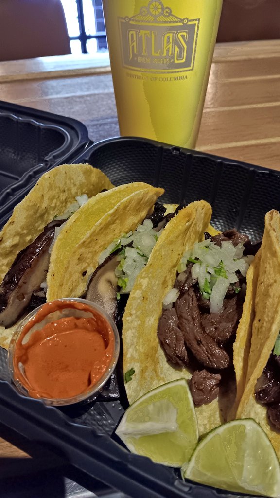 BritLynster's tweet photo. If you have no evening plans, come and drink with us @AtlasBrewWorks #IvyCity. We'll have tacos and burgers. https://t.co/di7Zvszf49