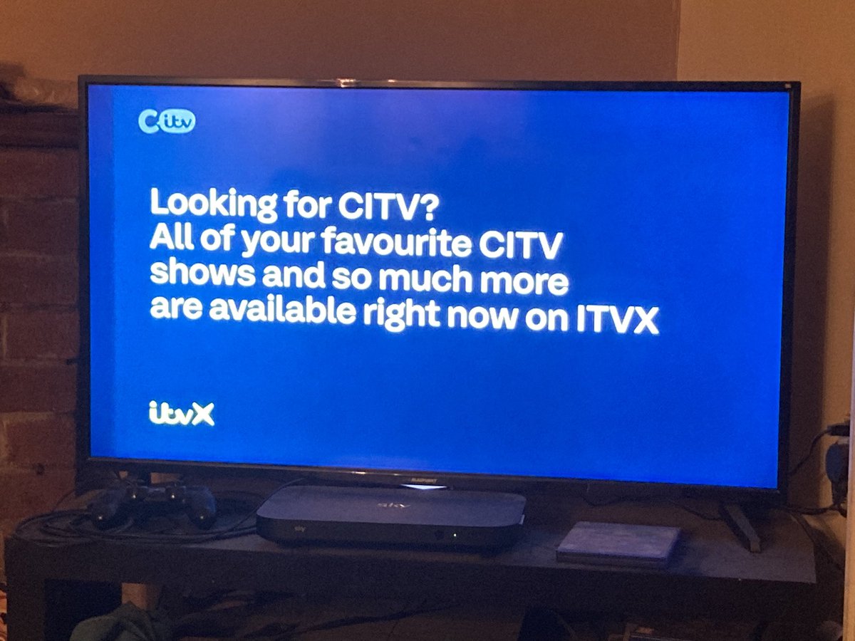NatterIKH's tweet photo. So.. @ITV this is where you leave the CITV channel. No send off.. no special tributes, not even a “thank you for watching CITV” note.. just some prep schooler saying to ITVX..? Why was it ended in a whimper and not a massive party..? #RIPCITV #GoodbyeCITV #ThankYouCITV https://t.co/6Siqc3oYOs