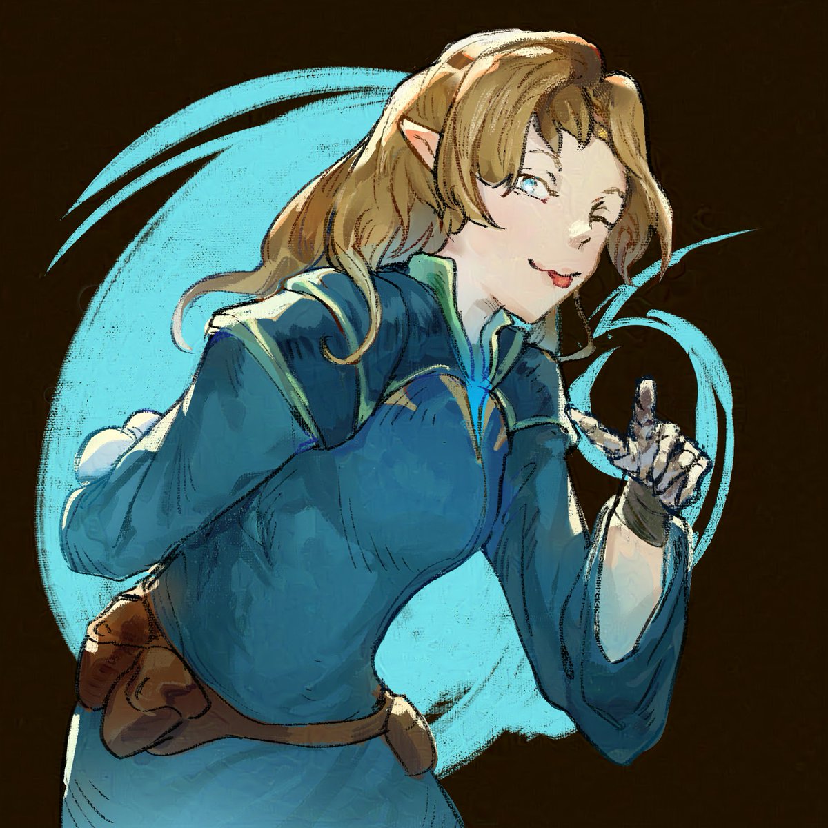 Half-Elf Squirrely Icefriend from <a href="/WanderingInn/">The Wandering Inn</a> 

#FanArtFriday #TWI #CLIPSTUDIOPAINT
