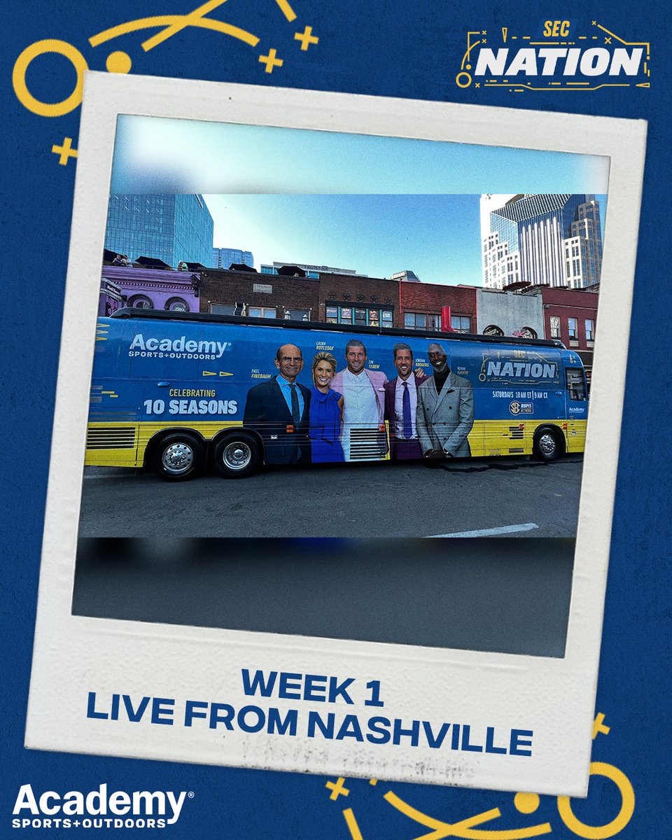 First stop: Nashville 🤠🏈 #SECNation @Academy