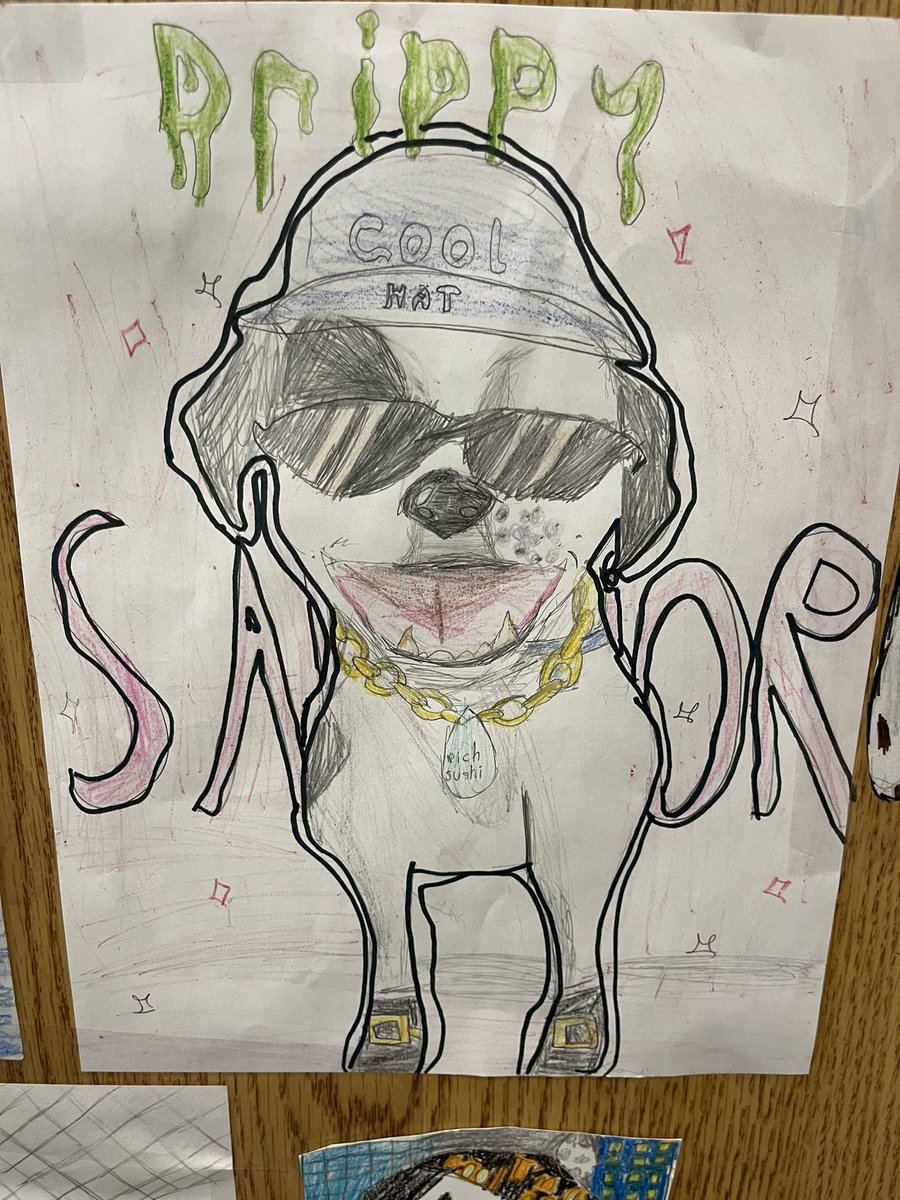 In ELA we focused on main idea and supporting details with a twist! 🐶 Students looked at a collage of photos and made the main idea “Mrs. Webb’s dog, Saillor, has many personalities and moods.” Then, they backed up their statement with their versions of her!
