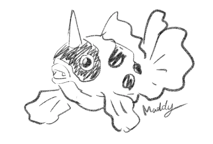 Maddyさんは
「アズマオウ」を見ないで描いてください!

#ポケモンうろ覚えで描くったー #shindanmaker
https://t.co/SsQDWln4q3
 ????? 