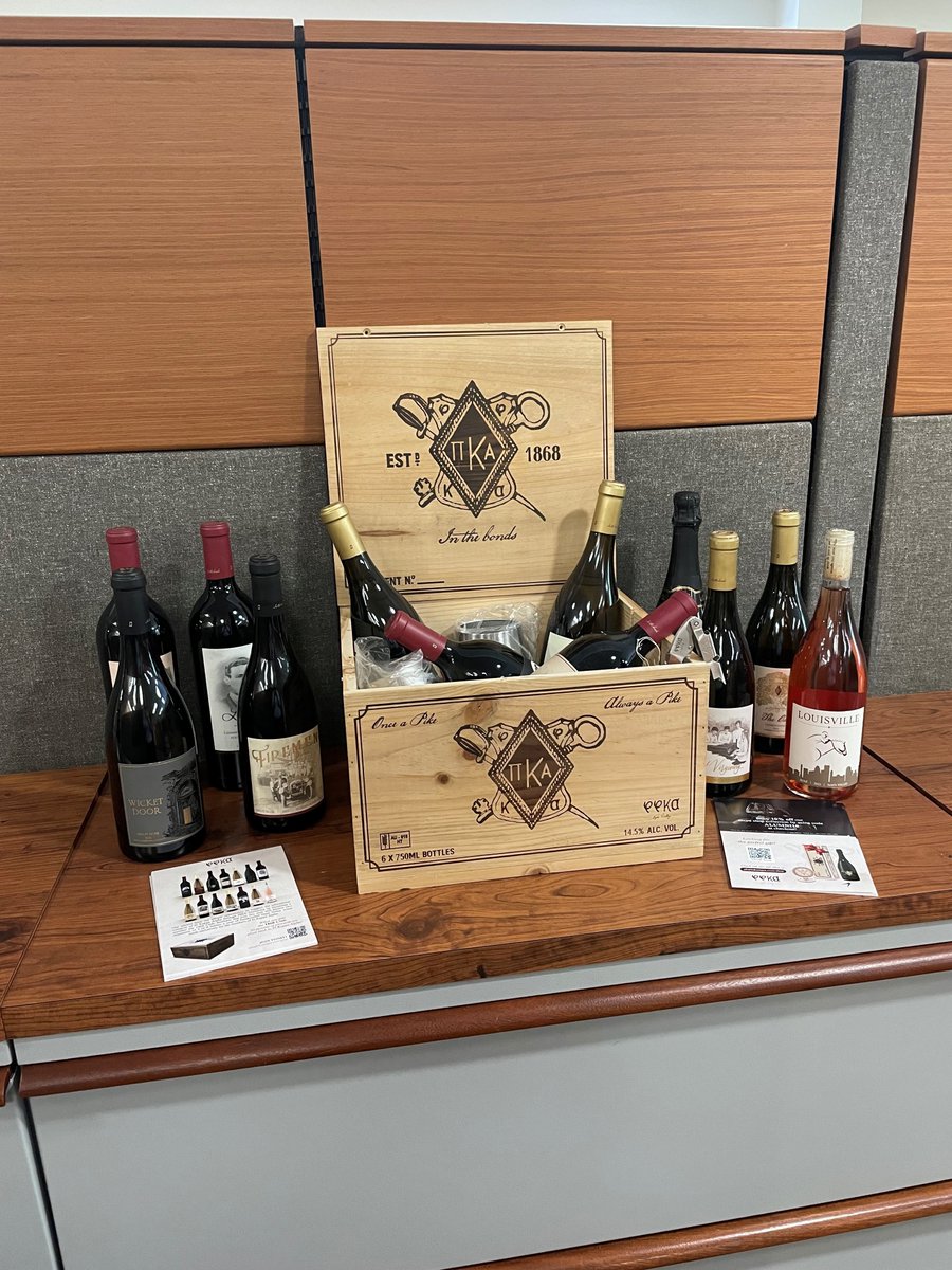 We spy something extraordinary at Pi Kappa Alpha HQ! Our Phi Phi KA Napa Valley Wines have found a temporary home at our headquarters in Memphis while we prepare for an even grander display, so stay tuned for the big reveal!

#PhiPhiKANapaValley #Pike #PiKappaAlpha #PikeU
