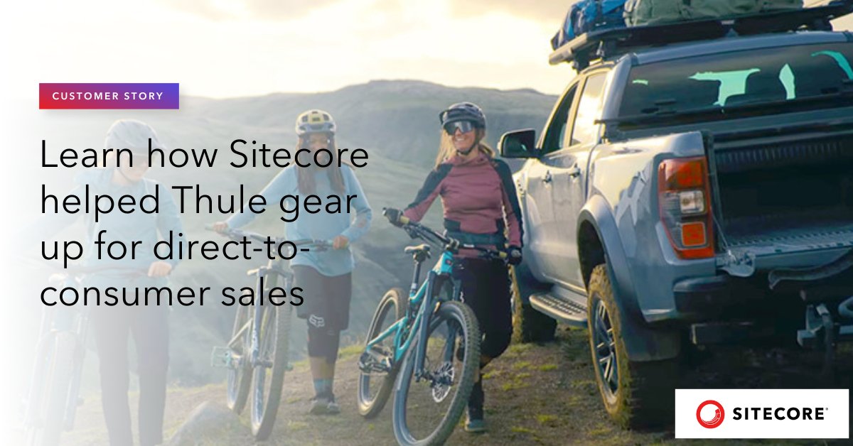 Sitecore's tweet photo. The #Thule Group has successfully modernized its marketing technology and is now poised for future growth. Read how a suite of #Sitecore solutions is helping them get there: https://t.co/3UaaWxD5ec
#SitecoreDXP #SitecoreCommerce #SitecoreSend #DigitalTransformation #DX #CX https://t.co/TlQGcViWtu