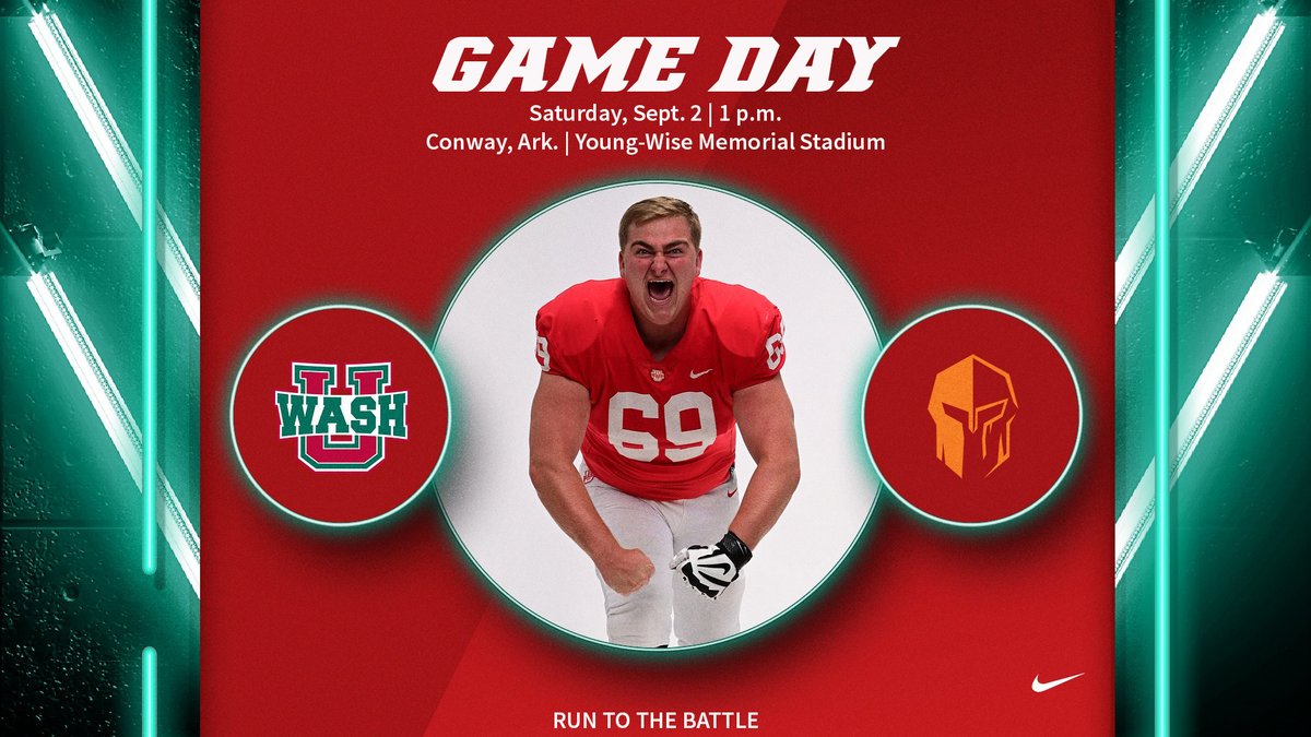 OPENING DAY!! @washufootball at Hendrix 📍Conway, Ark. | Young-Wise Memorial Stadium ⏰1 p.m. 📊bit.ly/3PlxF76 📺bit.ly/3EkIwb5 #RuntotheBattle