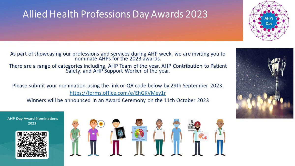 mid_ahp's tweet photo. @MidCheshireNHS @CCICPNHS  it’s here 🎉- AHP Awards 2023 https://t.co/qzAHerJwrT