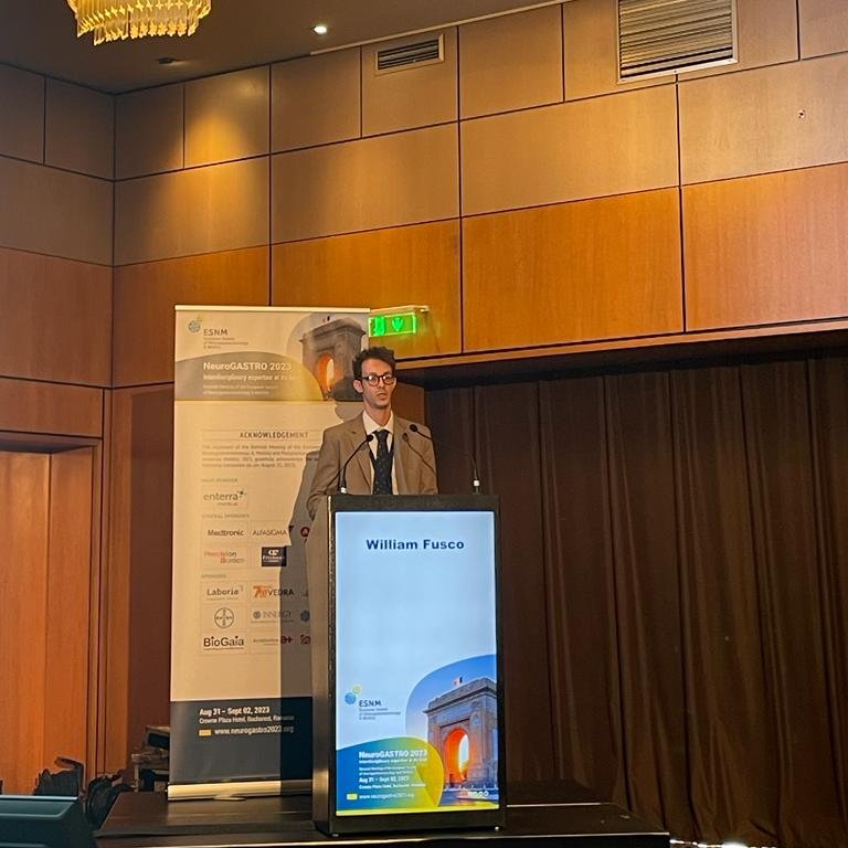 Will_fusco's tweet photo. Today, the future #FMT was a bit more present at #neuroGASTRO2023 
#microbiomeclinicians
@esnm_eu https://t.co/pNfyjWsYZ8