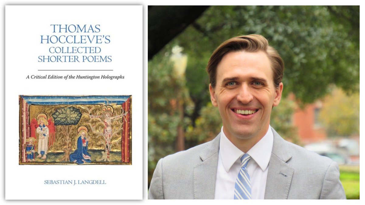 We are delighted to announce the publication of Dr. Sebastian Langdell’s second book, Thomas Hoccleve’s Collected Shorter Poems, published by <a href="/LivUniPress/">Liverpool University Press</a>. You can learn more about the book here: liverpooluniversitypress.co.uk/.../9781837644…. Congratulations, Dr. Langdell! 🎉