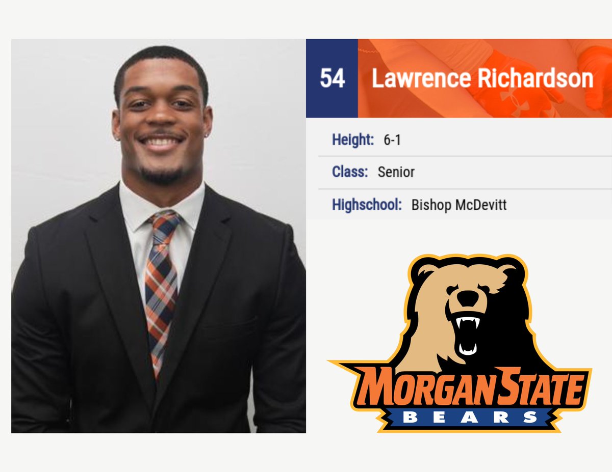 McDevittLancers's tweet photo. The 2023 college football season begins this weekend and we would like to wish the Royal Lancers from the Class of 2019 who are playing good luck:

🟨 Lawrence Richardson III (@MSUBearsFB) 
⬛️ Tim Brown Jr. (@NovaFootball) https://t.co/nWmQ12lfUd