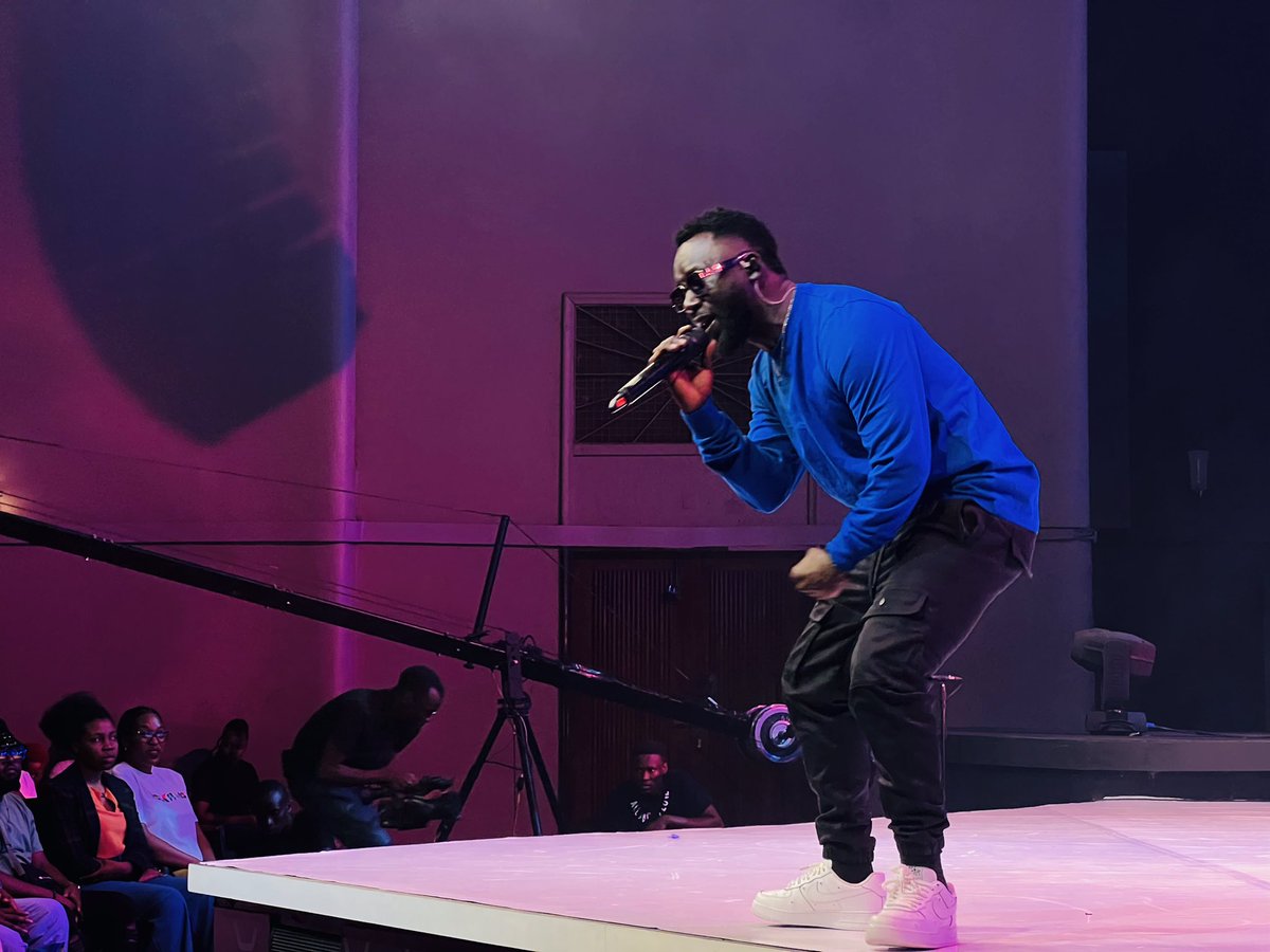powerfmuganda's tweet photo. . @robinsanug from the #PFMPresents class of 2015 has an important question. 

Are you living a simple life? 

#PFMat25 Birthday Concert https://t.co/TpcAUfylVc