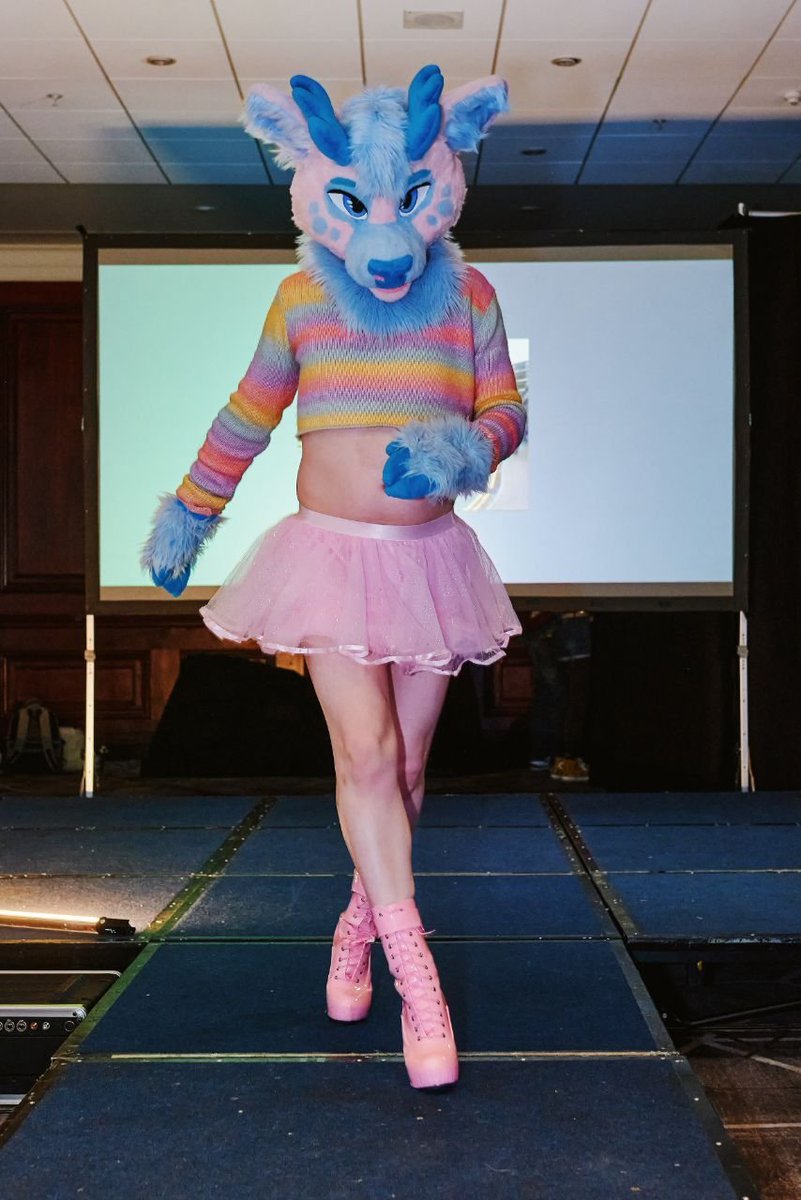 Deer on the cat walk at the CFZ fashion show 

📸 unknown